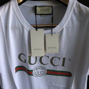 Gucci Basic Men White T-Shirt "XL"